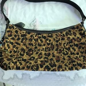 Fossil 1954 Line Cheetah Tapestry Bag